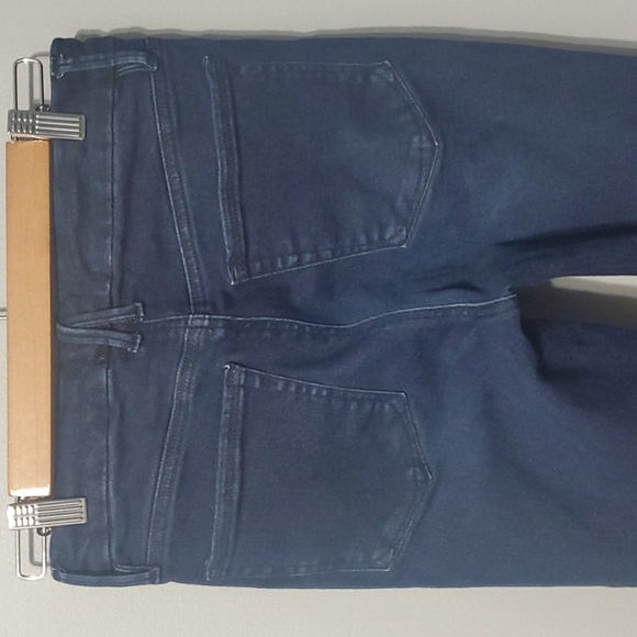 Good American Jeans Women's Size 6 Dark Blue Denim Good Legs Crop Mini Boot - Picture 16 of 16